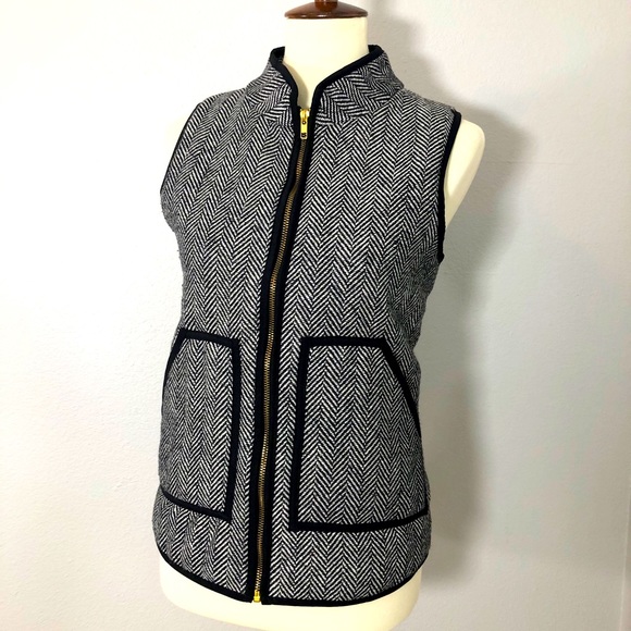 {J.Crew Inspired} Herringbone Boutique Vest - Picture 3 of 9